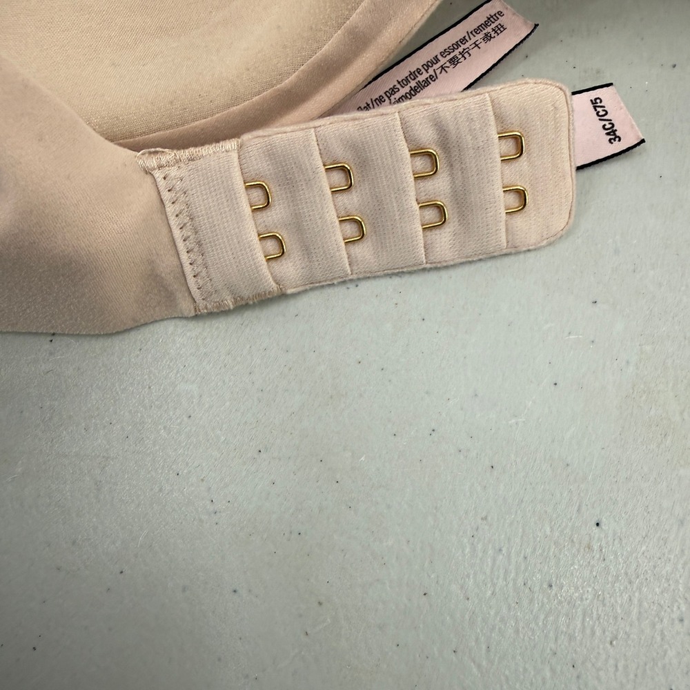 Victoria's Secret Incredible Lined Demi Bra Womens 34C Beige‎ Underwire 398058 - Picture 4 of 11